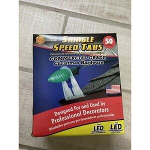 (2) Brand NEW 50 Adams Commercial‎ Grade Speed Shingle Tabs for Christmas Lights